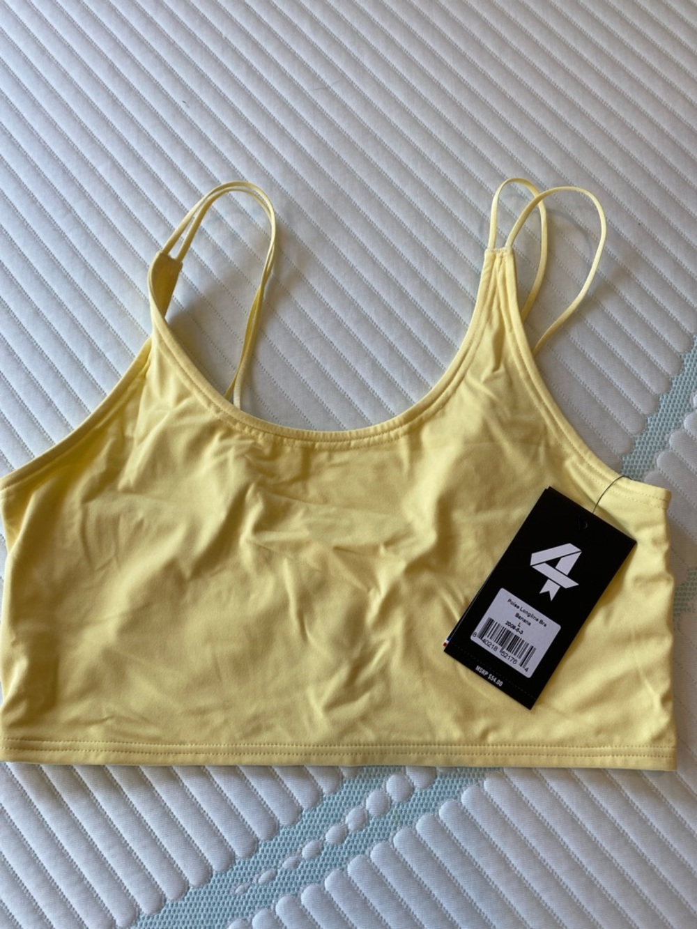 Women’s Yellow Double-Strap Tank Top